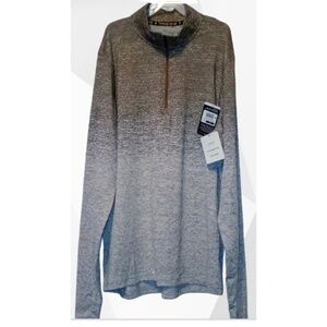 NWT C9 Champion Men's Elevated Train Zip Layer, Midway Brown Heather, M